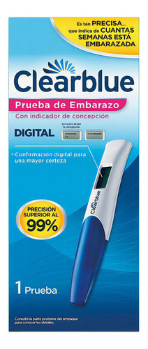 Prueba De Embarazo Digital Clearblue C/1 Prueba 
