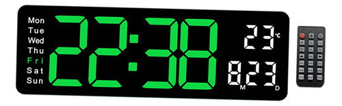 Reloj Digital Reloj De Mesa Brillo Ajustable Mini Verde