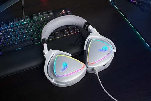 Imagen 2 de 9 de Auricular Gamer Asus Rog Delta White Pro Quad-dac Rgb Usb-c