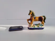 Comprar Linda Antigua Figura Estatuilla De Caballo Cerámica Esmaltad