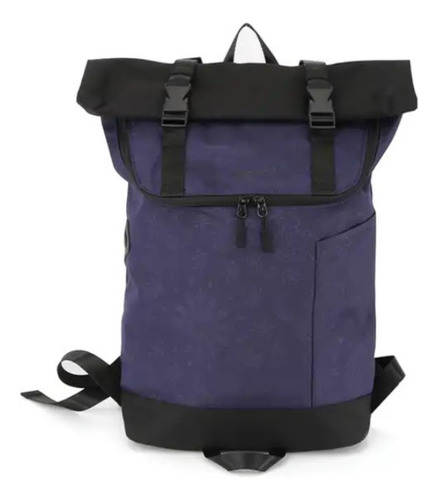 Mochila Himawari 1682 Impermeable Viaje Color Azul Oscuro Diseño De La Tela Lisa