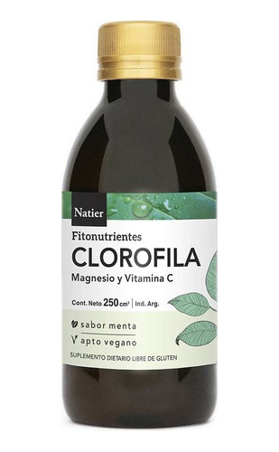 Clorofila Natier Magnesio Vitamina C Sabor Menta 250ml