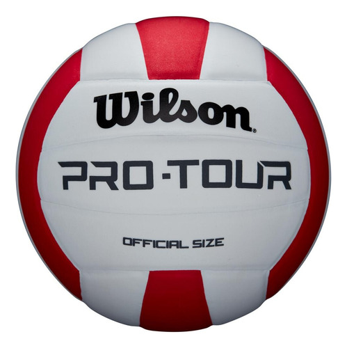 Bola Wilson Vôlei Pro Tour Cor Branco/Vermelho