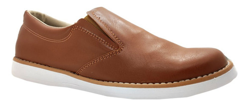 Zapatos Casual Suela De Goma Simil Cuero, Mocasin Informal 