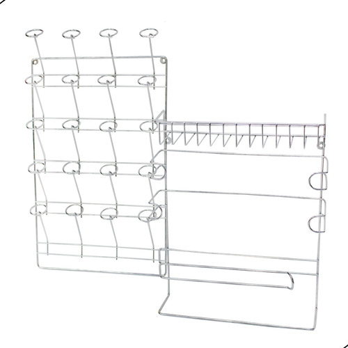 Kit Suporte Papel Toalha Tempero E Suporte De 20 Copos 
