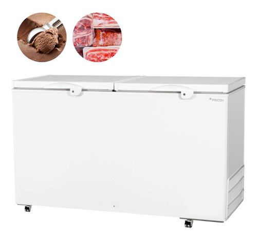 Freezer Horizontal 2 Portas 503 Litros Dupla Ação Fricon