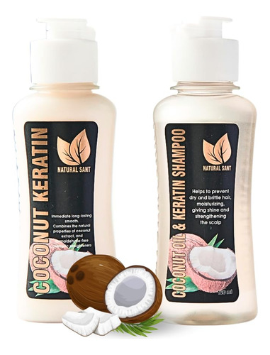 Natural Sant - Kit De Alisado De Queratina De Coco En Casa .