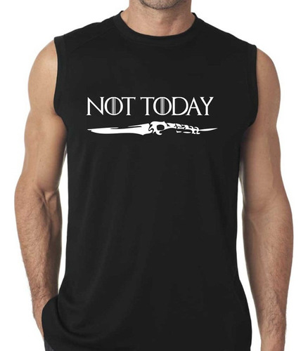 Remera Games Of Thrones Not Today Musculosa 100% Algodón 2