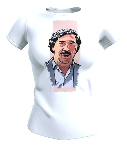 Polera Mujer Diseño Pablo Escobar, Poliester 