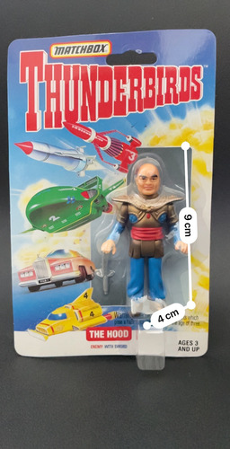 1993 Vintage The Hood Thunderbirds Matchbox Fig 9 Cm (Usado)