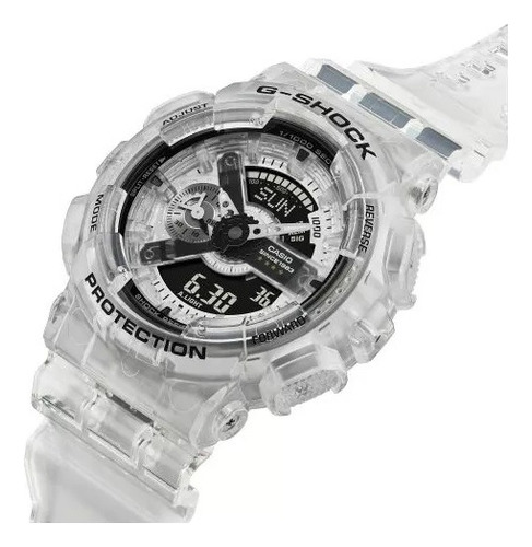 Relógio Casio G-shock Masculino 40 Anos Ga-114rx-7adr Correia Transparente