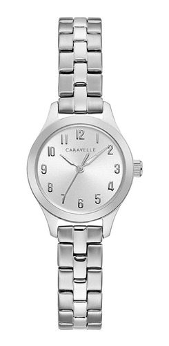 Reloj Mujer Caravell 43l209 Cuarzo Pulso Plateado Just Watch