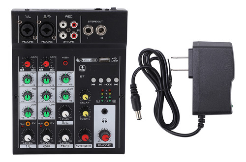 Conector Studio Mixer De 4 Canales Con Efecto De Reverberaci