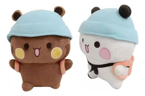 Ositos Osos De Peluche Bubu Dudu Pandas Con 4 Llaveros Kawai