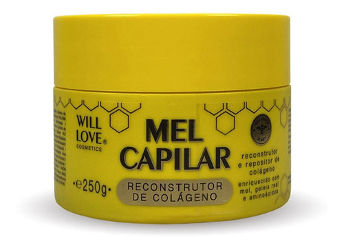 Will Love Mel Capilar Máscara Reconstrutora Colágeno 250g