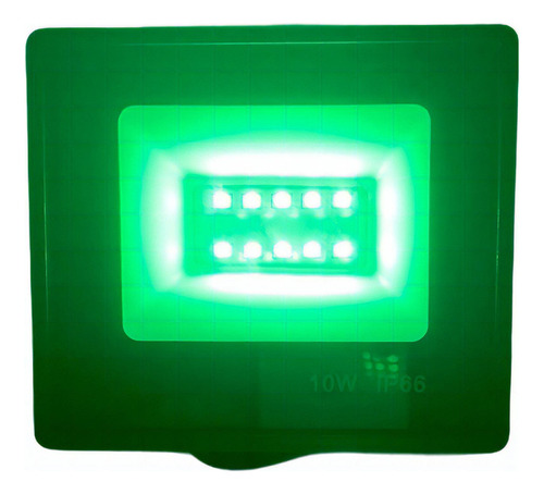 Refletor Holofote Led 20w Verde Ip65 A Prova Dágua Compre Já Cor Da Carcaça Preto Bivolt 110v/220v