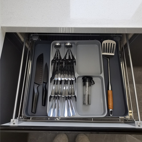 Bandeja Organizadora De Cajones De Cocina Para Cubiertos Y U