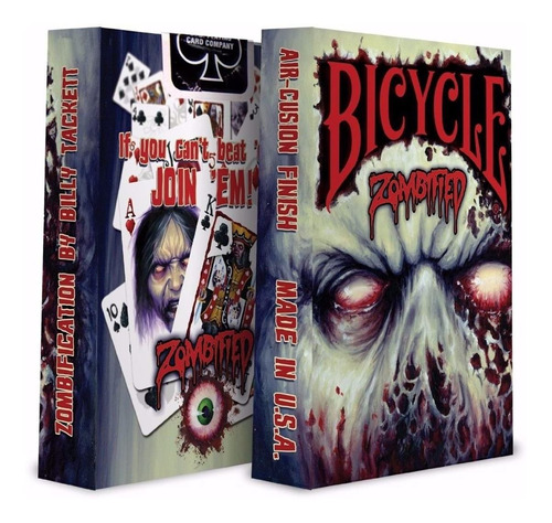 Cartas Bicycle Zombie Magia Cardistry Halloween