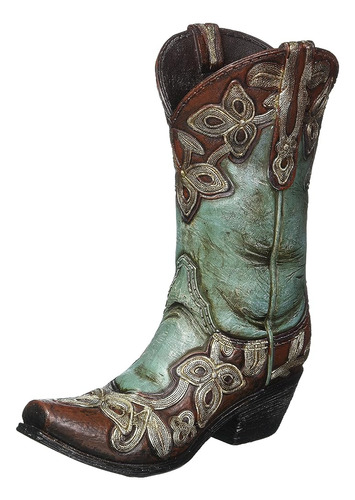 Turquesa Cowgirl Boot Vase Vase