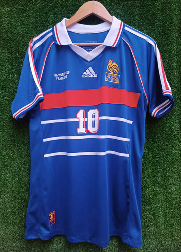 Camiseta Retrozidane Seleccion Francia Copa Del Muindo 1998