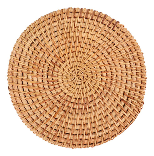 Esteiras Redondas De Vime Para Pratos De Cozinha, 18cm