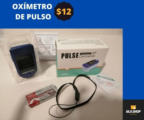 Imagen 1 de 9 de Oxímetro Saturador De Oxígeno. Incluye Colgante Y Manual