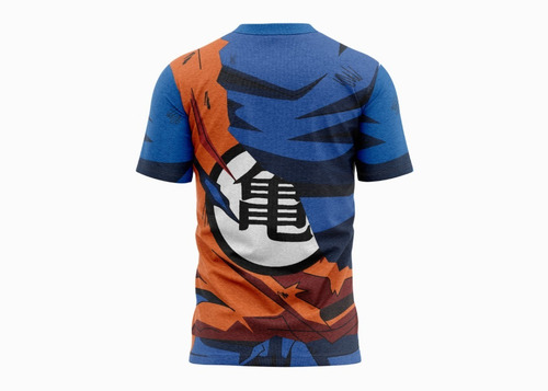 Imagem 2 de 4 de Goku - Camiseta Infantil - Tecido Dryfit