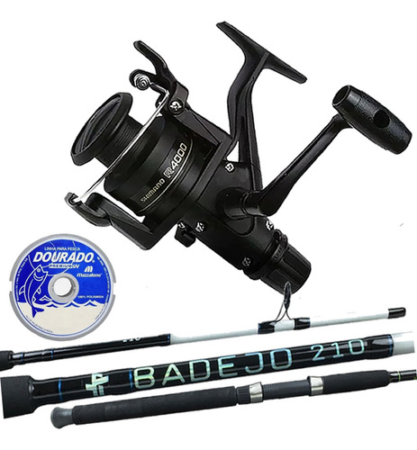 Molinete Shimano Ix 4000r Vara Albatroz Karablack 1,65mt