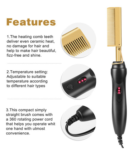 G Comb Wet Dry Hair Use Alisador De Chapinha