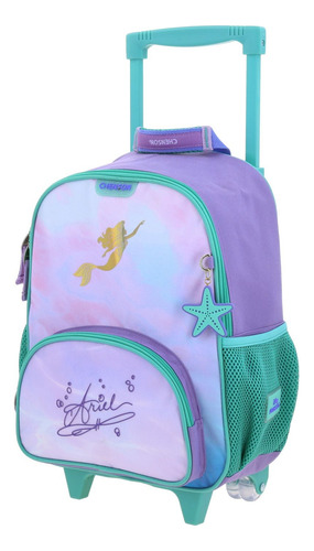 Mochila Lila Con Ruedas Princesas Chenson Deeper Lila Depper