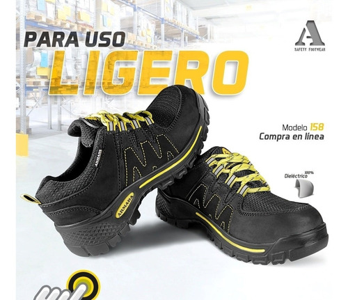 Imagen 4 de 6 de Armada Tenis Industriales Seguridad Trabajo Casquillo 158