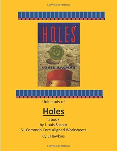 Holes By Louis Sachar 61 Common Core Worksheets, De Hawkins, L. Editorial Createspace Independent Publishing Platform, Tapa Blanda En Inglés