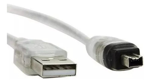Cable adaptador F* (USB Firewire) 1394 i-Link de 4 pines, 1,5 mts, color negro