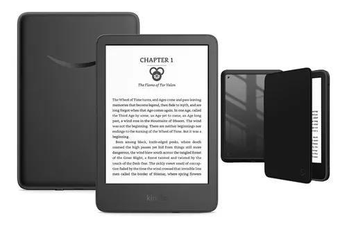   Kindle – El Kindle más ligero y compacto, ahora con una  mayor duración de la batería, luz frontal regulable y 16 GB de  almacenamiento – Negro : Electrónica