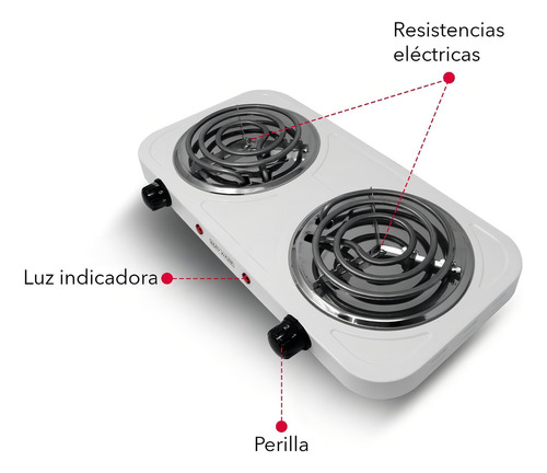 Estufa Eléctrica - Mayware Hy2000a 127v Blanco