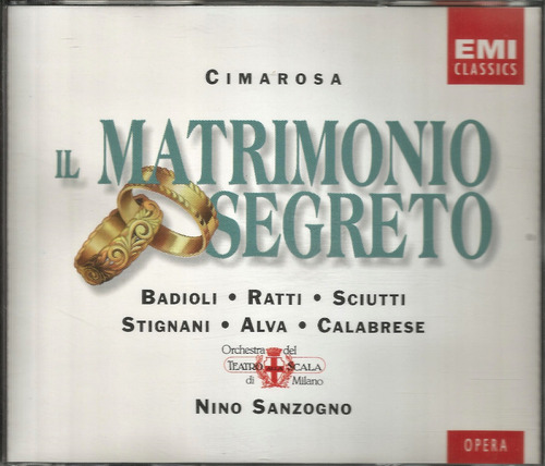 Cimarosa: Il Matrimonio Segreto / Nino Sanzogno - 2cd Europa