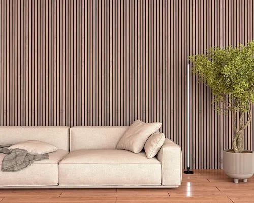 Revestimiento Wall Panel Alistonado Interior Madera Premium