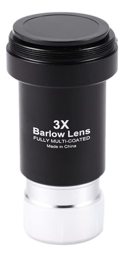 Barlow Lens 3x 1.25 Pulgadas Metal Multicapa Ocular Telescop Color