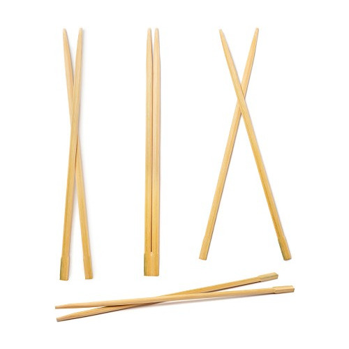 Palillos Japones Bambu Descartable Letras 100par