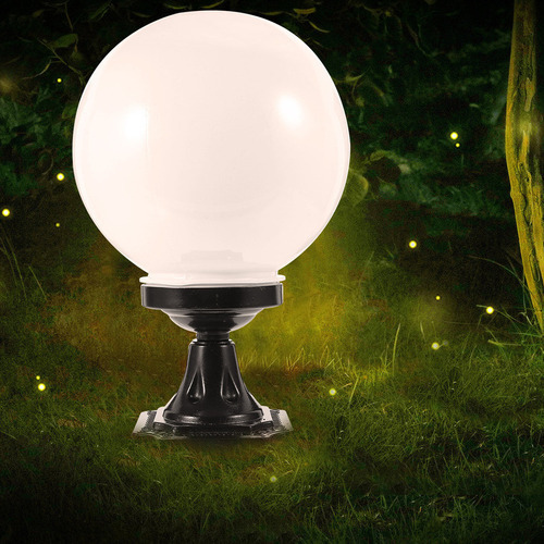 Lámpara De Poste Esférica, Globo De Jardín, Pantalla Esféric