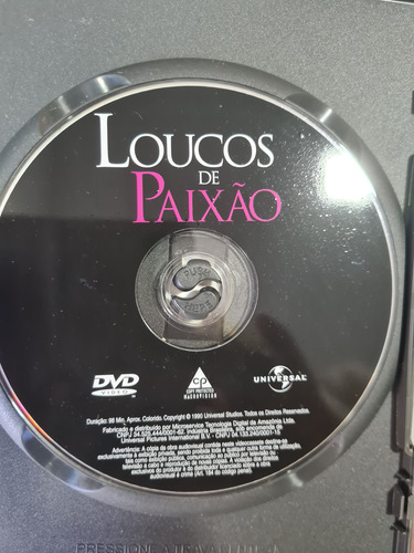 Dvd Loucos De Paixão (Usado)