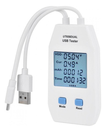 Uni-t Lcd Usb Tester Detector Digital Voltímetro Amperímetro