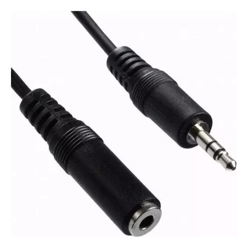 Cable Alargue Auricular Miniplug 3.5 Mm Hembra Macho 1.8 Mt