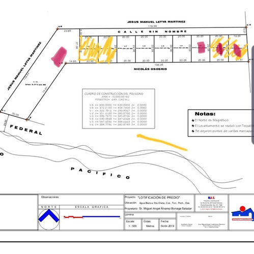 Venta De Terreno En La Playa Junto A Puerto Escondido