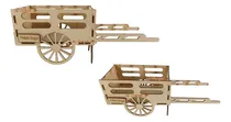 Comprar Centro De Mesa Carreta Sencilla Personalizado Mdf 3mm Pqt-15