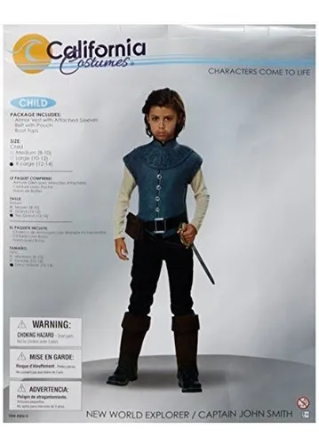 Disfraz Infantil Explorador/capitán John Smith - California Costumes