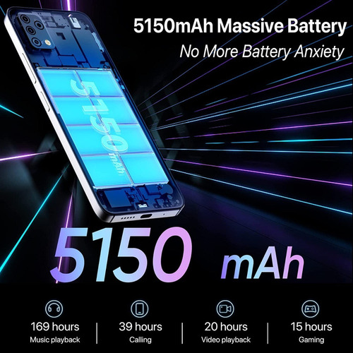 Umidigi Umidigi A11s Teléfono Inteligente 6.53 Pantalla De Vista Completa Fhd 150mah Battery Android 11 Smartphone