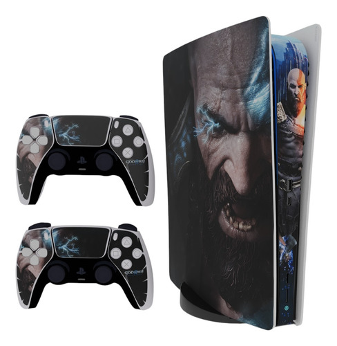 Skin God Of War Para Playstation 5 Digital Ps5 + 2 Stickers God_of_war_1