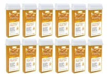 Comprar Pack 12 Ceras Depilatoria En Roll On Depilflax Natural 100gr
