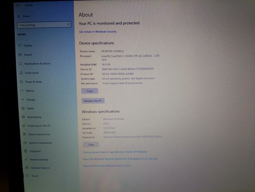 Notebook Dell Inspiron 5758 17.3 I7-5500 16g Ram 500gb Ssd Plateado (Usado)